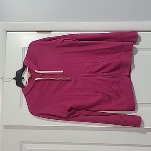 Massimo supply co. Woman's hooded pink zip up jacket